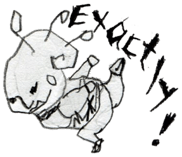 (E)Warm ,Fuzzy,Wacky, Cute,  it  is  Gi. sticker #7043467