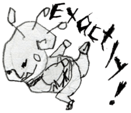 (E)Warm ,Fuzzy,Wacky, Cute, it is Gi. sticker #7043467