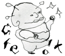 (E)Warm ,Fuzzy,Wacky, Cute, it is Gi. sticker #7043479