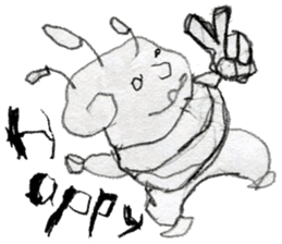 (E)Warm ,Fuzzy,Wacky, Cute, it is Gi. sticker #7043485