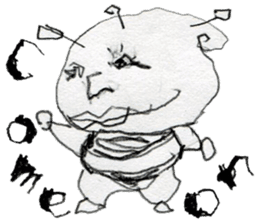 (E)Warm ,Fuzzy,Wacky, Cute, it is Gi. sticker #7043487