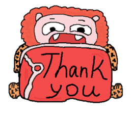 Small zebra lion sticker #7043656