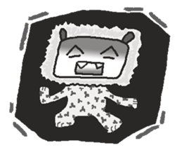 Small zebra lion sticker #7043658