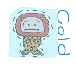 Small zebra lion sticker #7043660