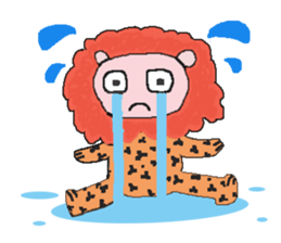 Small zebra lion sticker #7043661