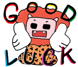 Small zebra lion sticker #7043667