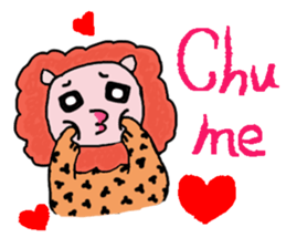 Small zebra lion sticker #7043680