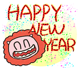 Small zebra lion sticker #7043686