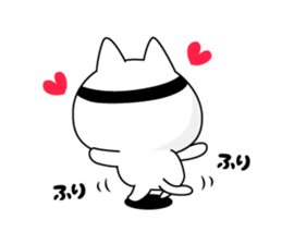 Here there was a cat. sticker #7044595