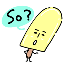 Ice cream Sticker with message sticker #7045079