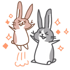 kamyu's rabbit stickers