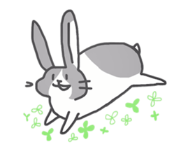 kamyu's rabbit stickers sticker #7045572