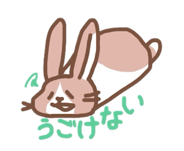 kamyu's rabbit stickers sticker #7045585