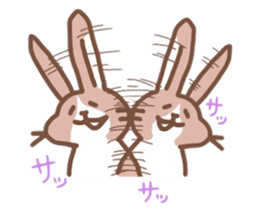 kamyu's rabbit stickers sticker #7045594