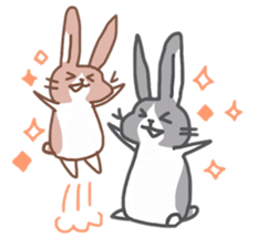 kamyu's rabbit stickers sticker #7045600