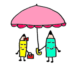 Pencil our spring-chan sticker #7045784