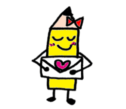 Pencil our spring-chan sticker #7045786