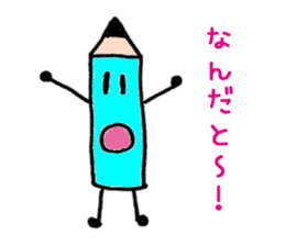Pencil our spring-chan sticker #7045788