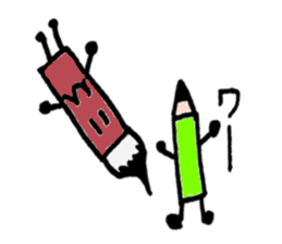 Pencil our spring-chan sticker #7045790