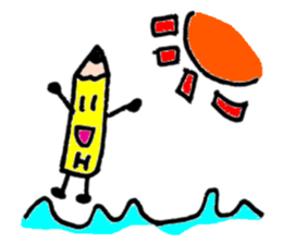 Pencil our spring-chan sticker #7045802