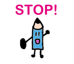 Pencil our spring-chan sticker #7045804