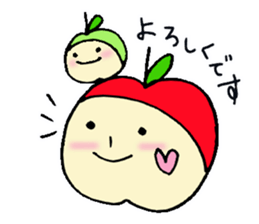 A face apple and friends sticker #7045849