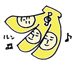 A face apple and friends sticker #7045859