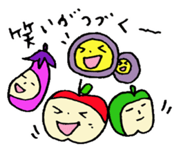 A face apple and friends sticker #7045874