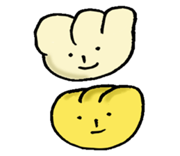 A face apple and friends sticker #7045883