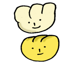 A face apple and friends sticker #7045883