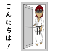 Masked Karate Daily conversation sticker #7046117