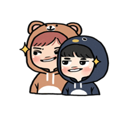 pendyo & bearnini sticker #7046270
