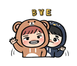 pendyo & bearnini sticker #7046287