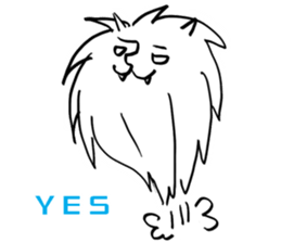 A specter, a white demon showed. sticker #7046571