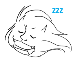 A specter, a white demon showed. sticker #7046576