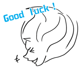 A specter, a white demon showed. sticker #7046578