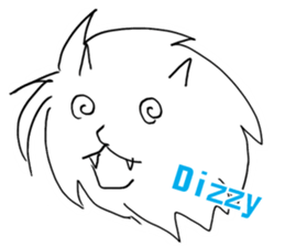 A specter, a white demon showed. sticker #7046586