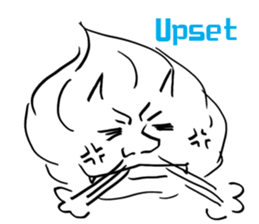 A specter, a white demon showed. sticker #7046588