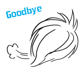 A specter, a white demon showed. sticker #7046607