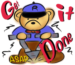 Rossy the working bears I sticker #7047242