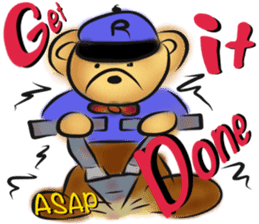 Rossy the working bears I sticker #7047242