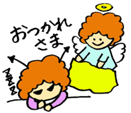 Angel partly Devil ; close friend sticker #7047294