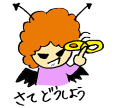 Angel partly Devil ; close friend sticker #7047302