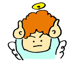 Angel partly Devil ; close friend sticker #7047314