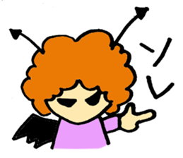 Angel partly Devil ; close friend sticker #7047316