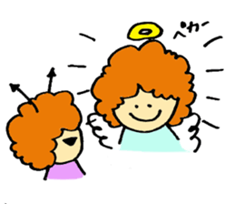 Angel partly Devil ; close friend sticker #7047321