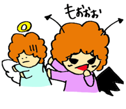 Angel partly Devil ; close friend sticker #7047323