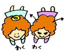 Angel partly Devil ; close friend sticker #7047326