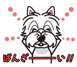 iinu - West Highland White Terrier sticker #7048082