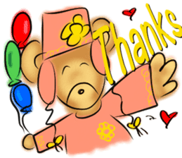 Rossy lady bear III sticker #7049008